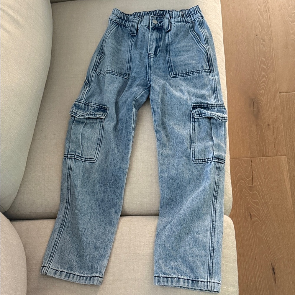Blank NYC Kids Blue Cargo Jeans